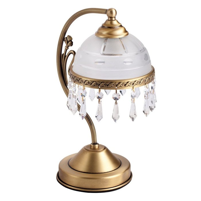 Настольная лампа Ангел с плафоном из матового стекла