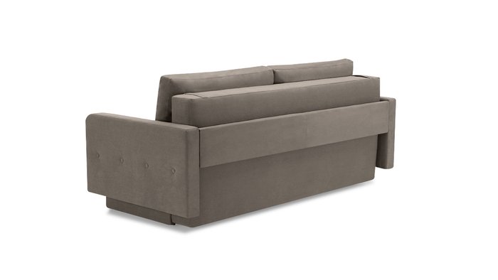 Прямой диван-кровать Бостон Лайт серо-бежевого цвета - лучшие Прямые диваны в INMYROOM