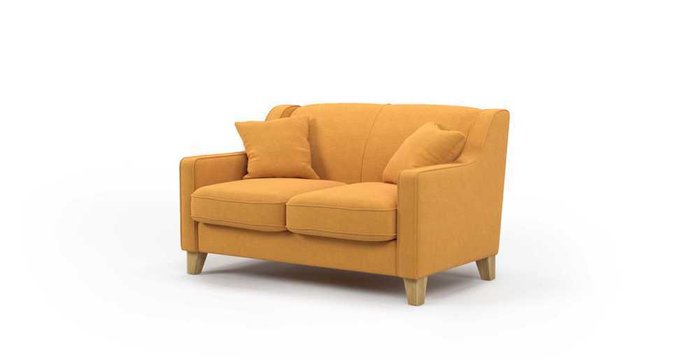 Диван Halston ST двухместный  желтого цвета - купить Прямые диваны по цене 35500.0
