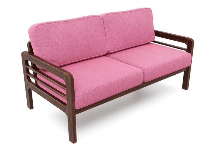Диван Бергер Б розового цвета - лучшие Прямые диваны в INMYROOM