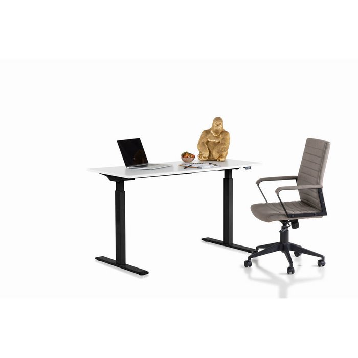 Стол офисный Smart с белой столешницей  - лучшие Письменные столы в INMYROOM
