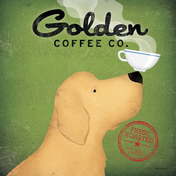 Картина (репродукция, постер): Golden Coffee Co 