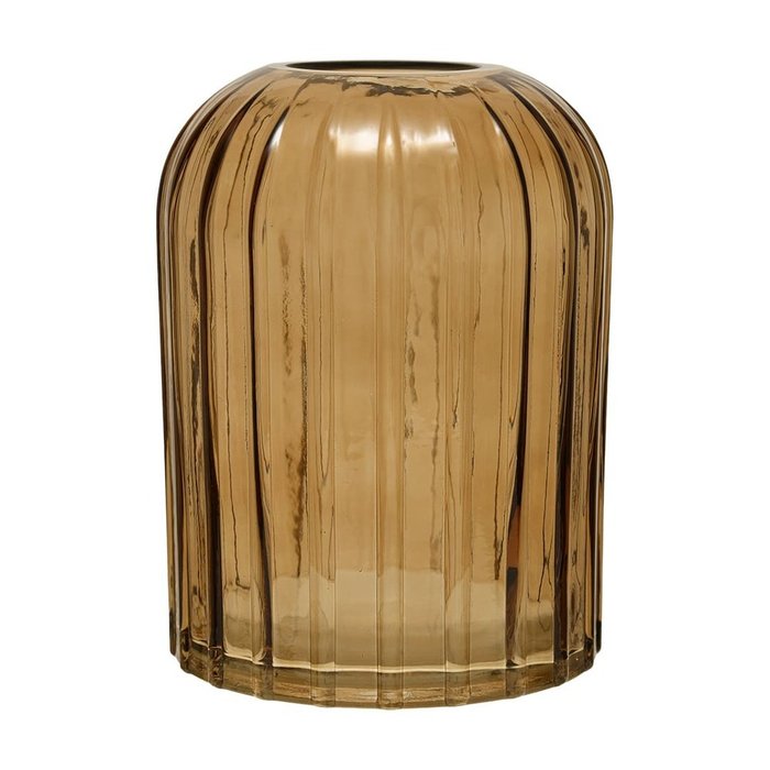 Декоративная ваза Рельеф из стекла коричневого цвета - купить Вазы  по цене 1707.0