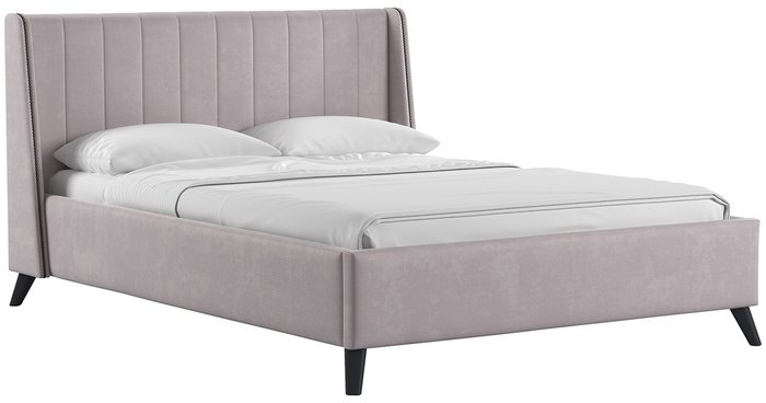 Кровать с подъемным механизмом и дном Виола 180х200 розового цвета