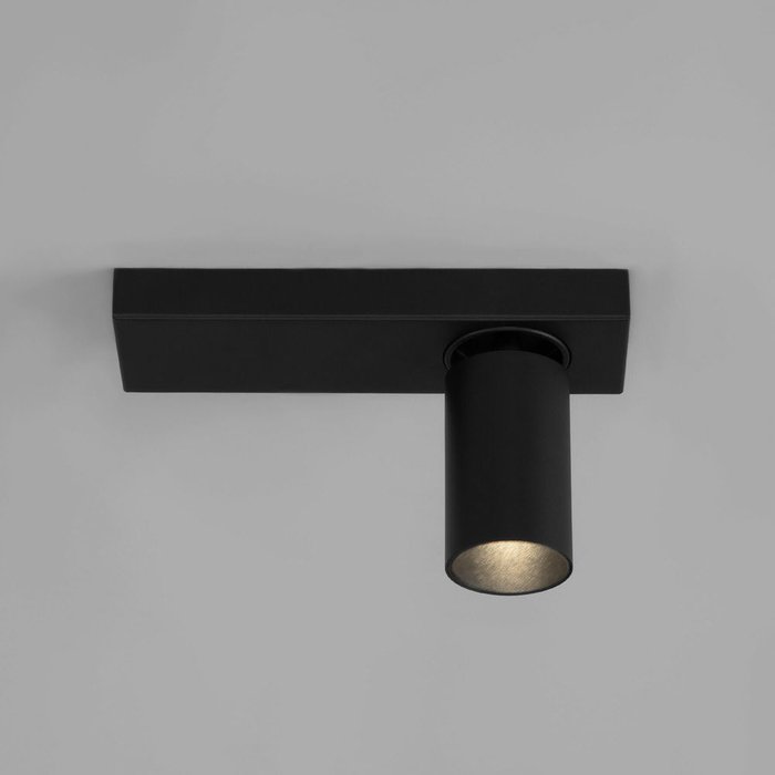 Светодиодный светильник 20139/1 LED черный Flank - лучшие Накладные споты в INMYROOM