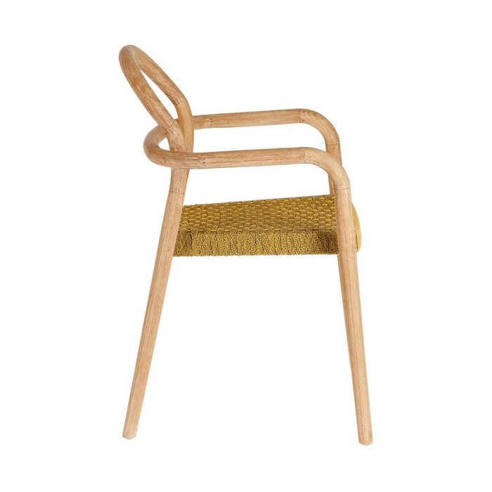 Стул Sheryl Marbled Mustard из дерева с горчичным сиденьем - купить Обеденные стулья по цене 30990.0