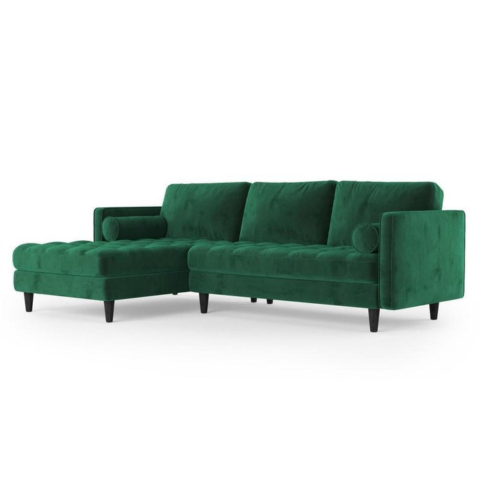 Угловой диван Scott ST зеленого цвета  - купить Угловые диваны по цене 86400.0