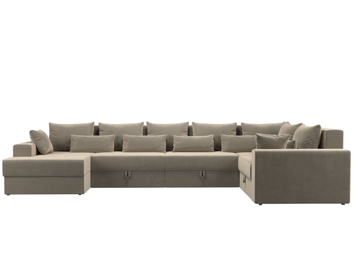 Угловой диван-кровать Мэдисон бежевого цвета правый угол - купить Угловые диваны по цене 81990.0