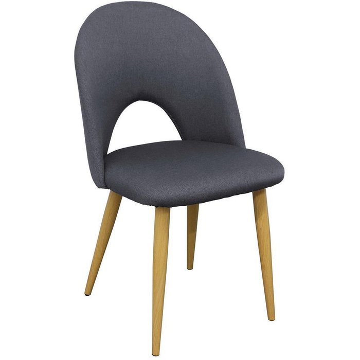 Комплект из четырех стульев Cleo серого цвета - купить Обеденные стулья по цене 20720.0
