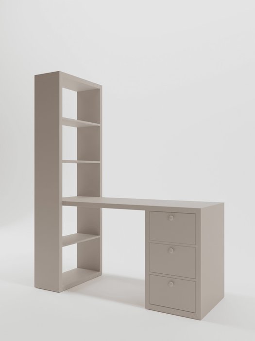 Письменный стол Sinse серо-бежевого цвета Письменный стол Sinse серо-бежевого цвета