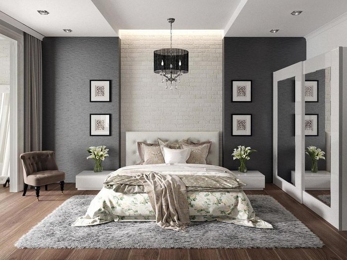 Кровать Kristal черного цвета 180х200 - лучшие Кровати для спальни в INMYROOM