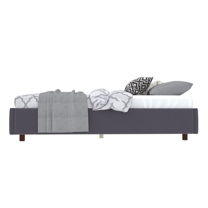 Кровать SleepBox 120x200 темно-серого цвета - купить Кровати для спальни по цене 22990.0 Кровать SleepBox 120x200 темно-серого цвета - купить Кровати для спальни по цене 22990.0