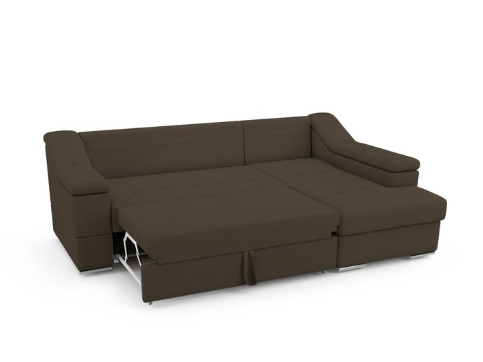 Угловой Диван-кровать Liverpool правый темно-коричневого цвета - купить Угловые диваны по цене 79200.0