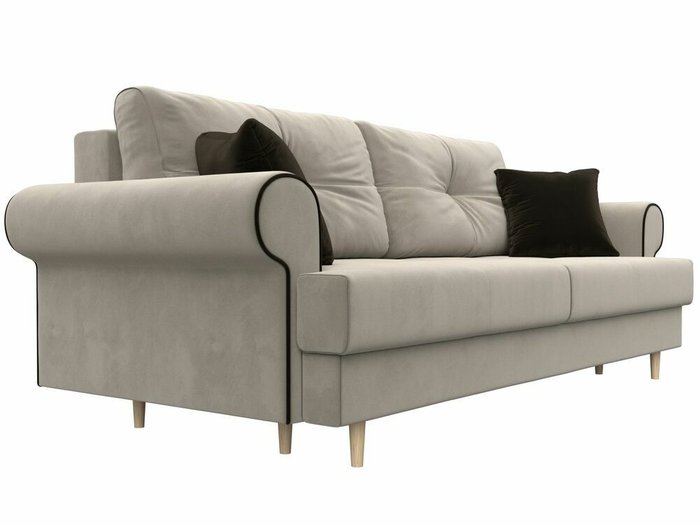 Прямой диван-кровать Сплин бежевого цвета - лучшие Прямые диваны в INMYROOM