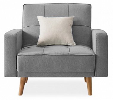 Кресло Лейден серого цвета - купить Интерьерные кресла по цене 24200.0