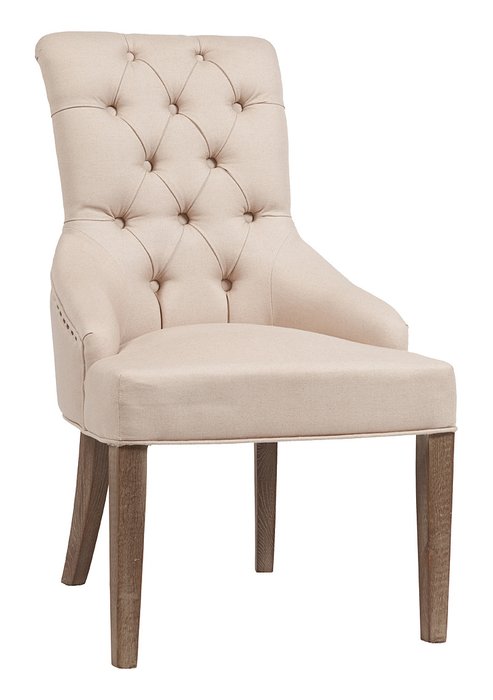 Стул с мягкой обивкой Martine Armchair Лен - купить Обеденные стулья по цене 38675.0