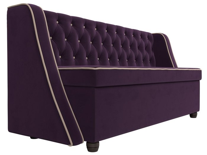 Кухонный прямой диван Лофт фиолетового цвета - лучшие Прямые диваны в INMYROOM