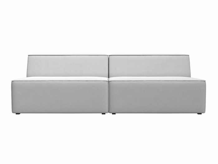 Прямой модульный диван Монс белого цвета (экокожа) - купить Прямые диваны по цене 43999.0