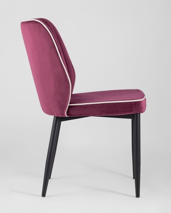 Стул Лоренс бордового цвета - лучшие Обеденные стулья в INMYROOM