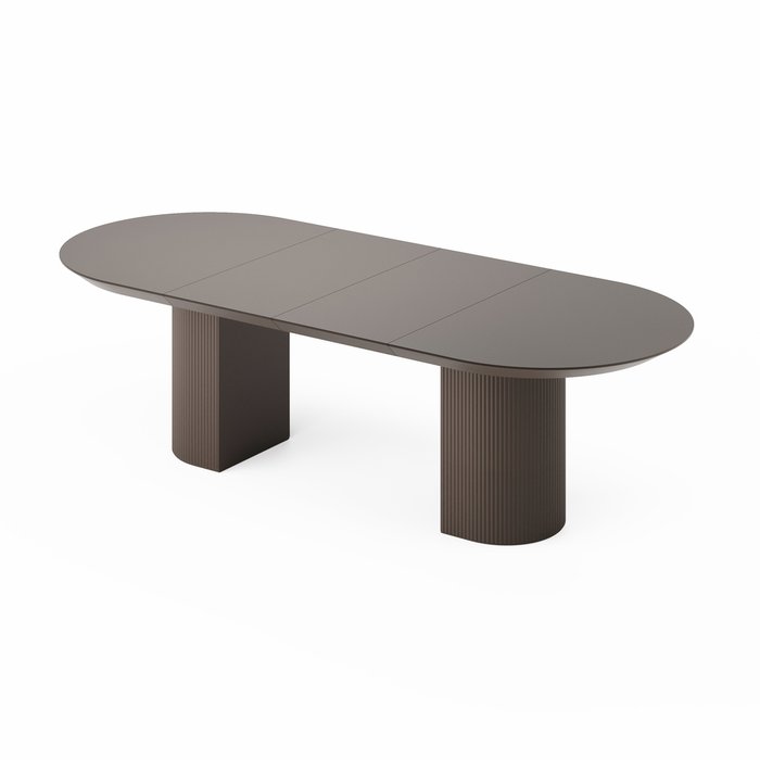 Раздвижной обеденный стол Рана S коричневого цвета - лучшие Обеденные столы в INMYROOM
