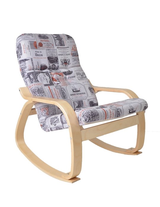 Кресло-качалка Сайма береза - купить Интерьерные кресла по цене 14921.0