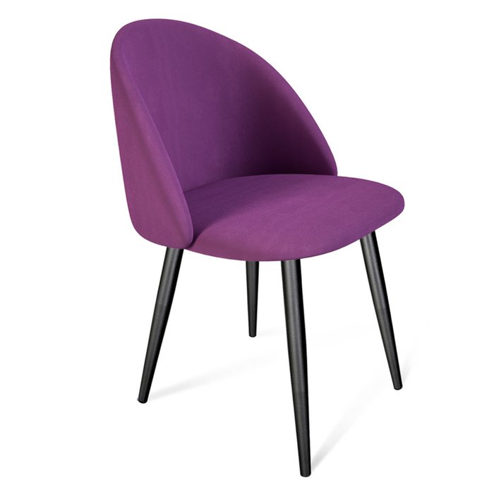 Обеденный стул фиолетового цвета на металлическом каркасе