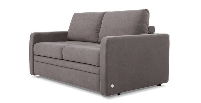 Прямой диван-кровать Бруно серо-коричневого цвета  - купить Прямые диваны по цене 83334.0