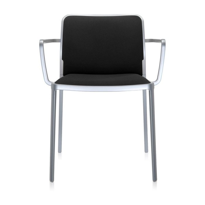 Стул Audrey Soft черного цвета с подлокотниками  - купить Обеденные стулья по цене 92160.0