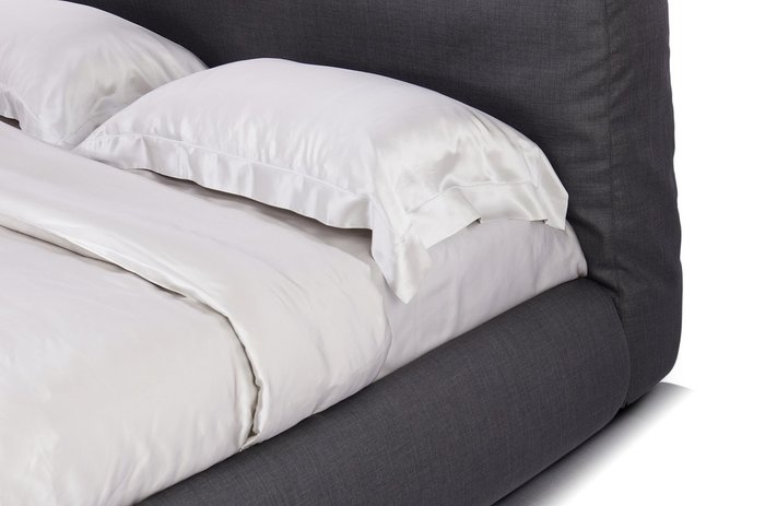 Кровать с подъемным механизмом Husky 180х200 серого цвета - лучшие Кровати для спальни в INMYROOM