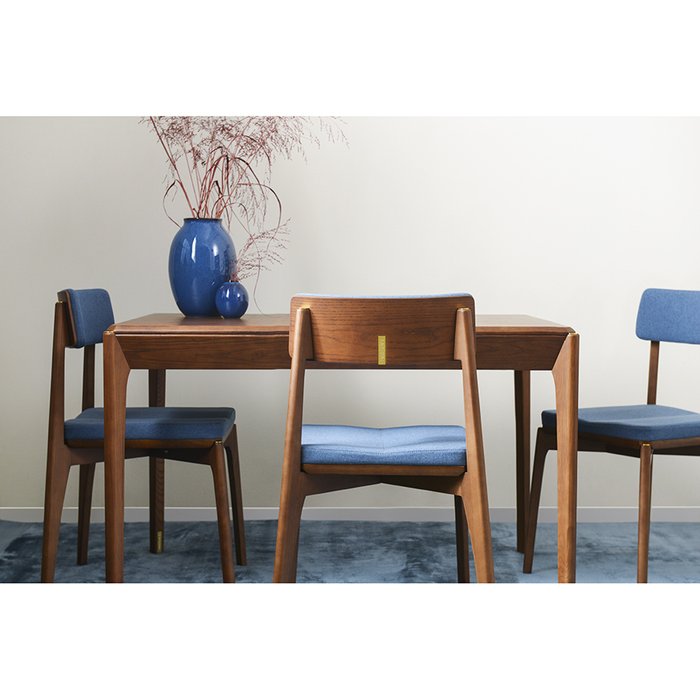 Стул Aska сине-коричневого цвета  - купить Обеденные стулья по цене 27900.0