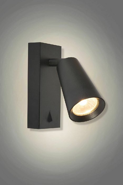 Спот ML1850 48418 (металл, цвет черный) - купить Бра и настенные светильники по цене 1847.0
