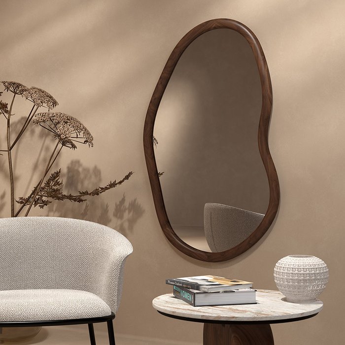 Зеркало настенное Torhill 63х99 светло-коричневого цвета - лучшие Настенные зеркала в INMYROOM