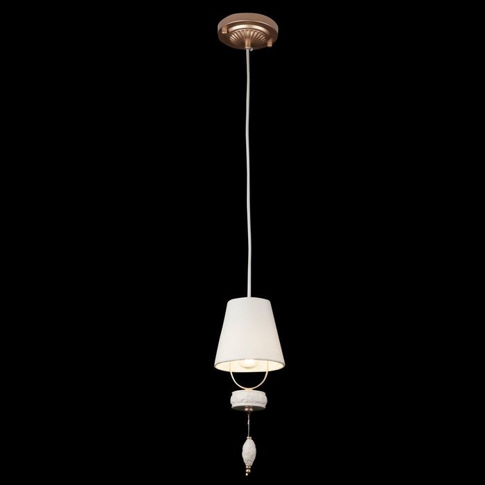 Подвесной светильник Roma с кремовым абажуром - лучшие Подвесные светильники в INMYROOM