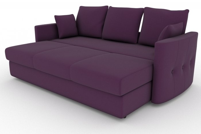 Прямой диван-кровать Луна фиолетового цвета - купить Прямые диваны по цене 16000.0