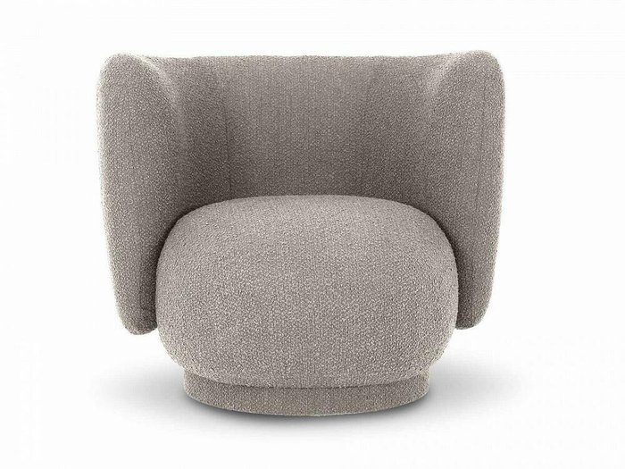 Кресло Lucca вращающееся бежево-серого цвета - купить Интерьерные кресла по цене 57060.0