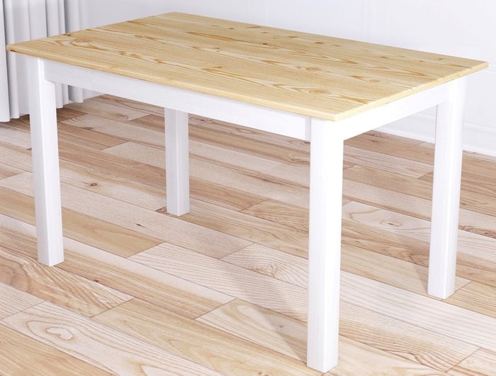 Стол обеденный Классика 120х60 бело-бежевого цвета - купить Обеденные столы по цене 10343.0