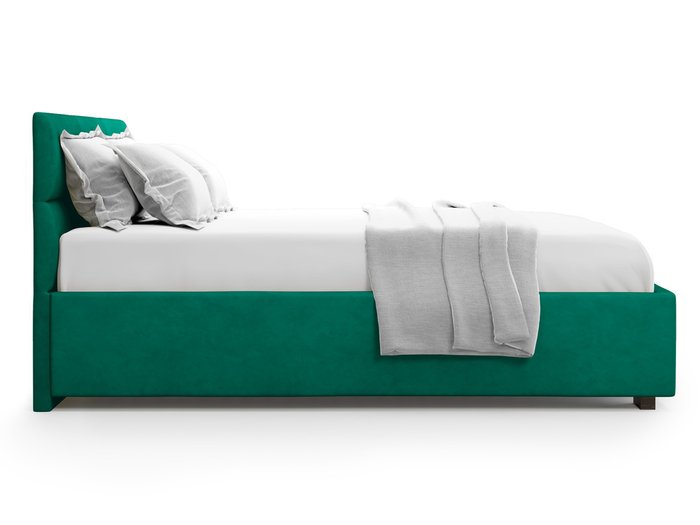Кровать Bolsena без подъемного механизма 140х200 зеленого цвета - лучшие Кровати для спальни в INMYROOM
