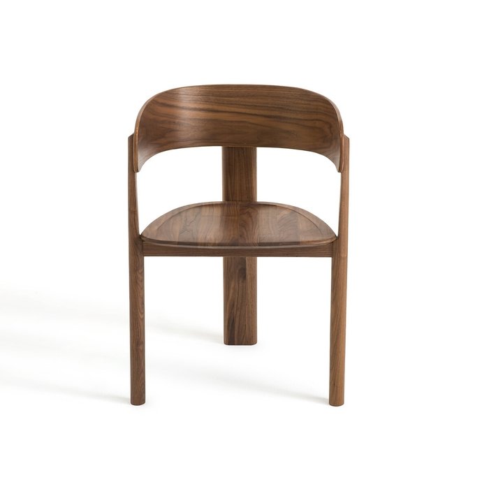 Кресло для столовой из орехового дерева дизайн Э Галлина Marais коричневого цвета - купить Обеденные стулья по цене 53130.0