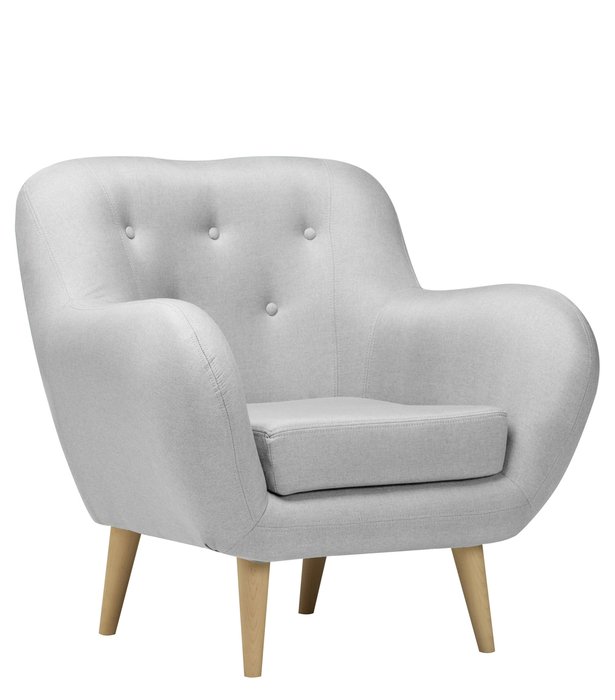 Кресло Элефант светло-серого цвета - купить Интерьерные кресла по цене 17160.0