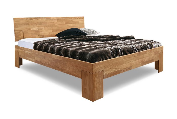 Кровать Берген 160х200 светло-коричневого цвета