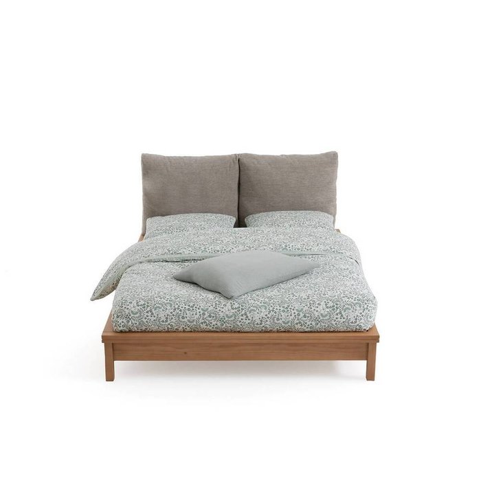 Кровать с кроватным основанием Gabin 160х200 бежевого цвета - купить Кровати для спальни по цене 72187.0