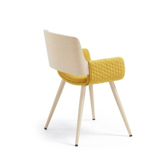Кресло ANDRE желтого цвета - лучшие Обеденные стулья в INMYROOM
