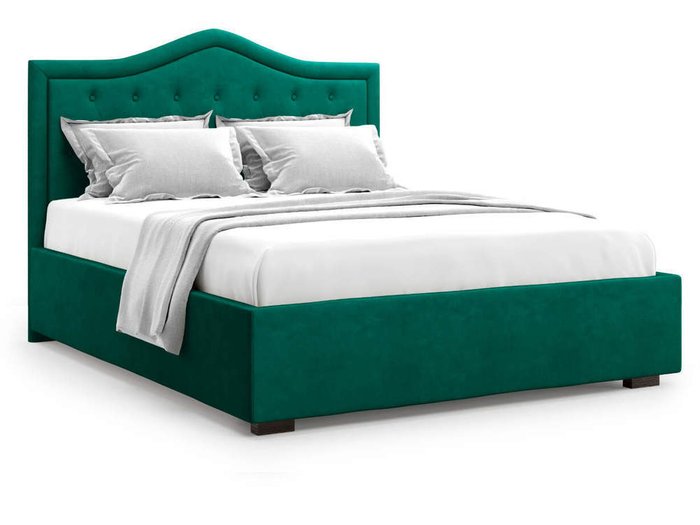 Кровать Tibr без подъемного механизма 140х200 зеленого цвета - купить Кровати для спальни по цене 38000.0