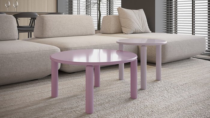 Столик журнальный Блейр сиреневого цвета - купить Журнальные столики по цене 18450 Столик журнальный Блейр сиреневого цвета - купить Журнальные столики по цене 18450