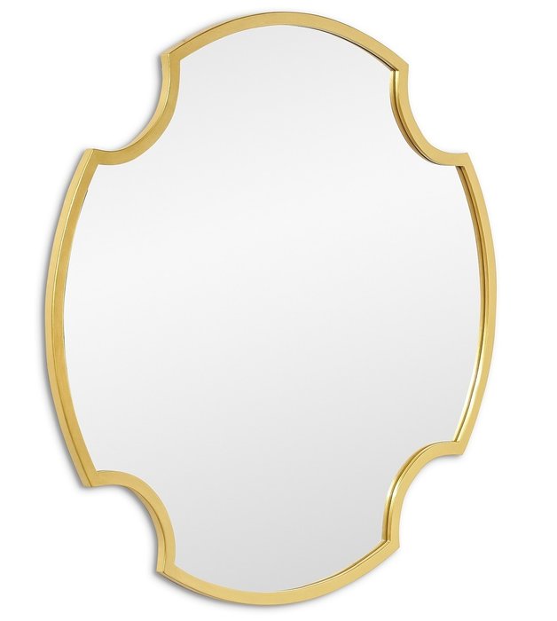 Настенное зеркало Planet в раме золотого цвета - купить Настенные зеркала по цене 16900.0