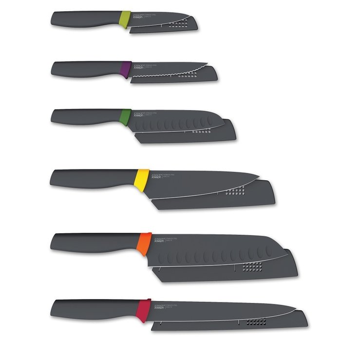 Набор из шести ножей Elevate черного цвета