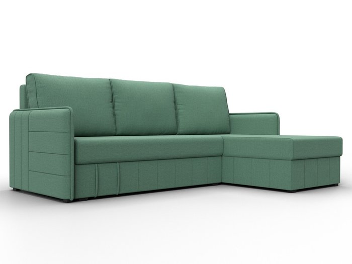 Угловой диван-кровать Слим зеленого цвета правый угол Угловой диван-кровать Слим зеленого цвета правый угол