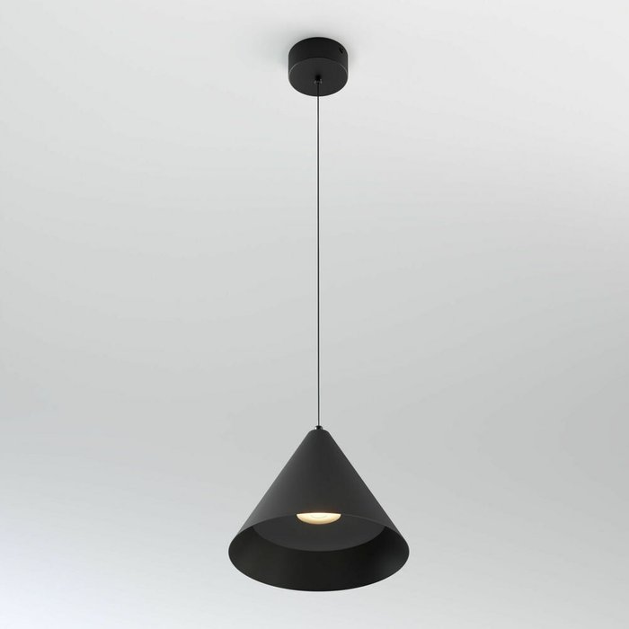 Светильник подвесной светодиодный Conus 13W 4000K черный 50316 LED - купить Подвесные светильники по цене 7590.0