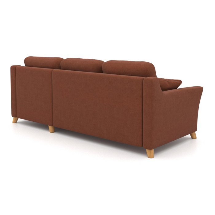 Угловой диван-кровать Raf EKL коричневый - лучшие Угловые диваны в INMYROOM