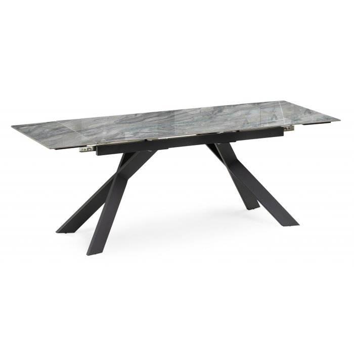 Раздвижной обеденный стол Хилбри серого цвета - купить Обеденные столы по цене 39990.0